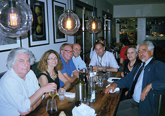 ICC Editors dinner participants (from left): Giovanni Dosi, Maria Carkovic, Fredrik Tell, Franco Malerba, Paul Nightingale, Adriana Mongelli, Josef Chytry